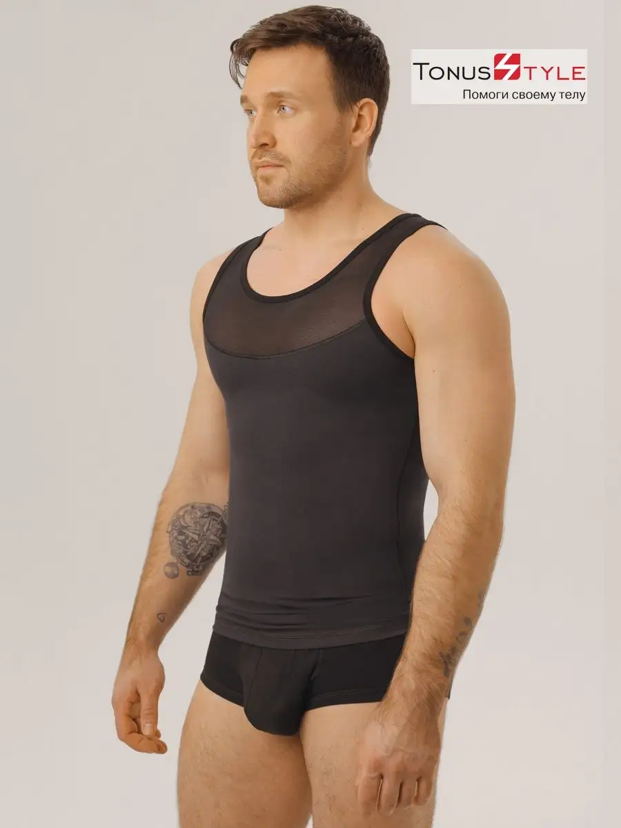 Майка корректирующая М6074 черный