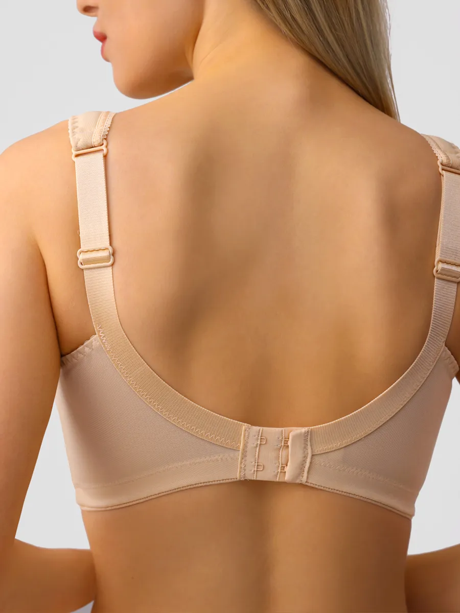 Бюстгальтер женский большие размеры без косточек бежевый