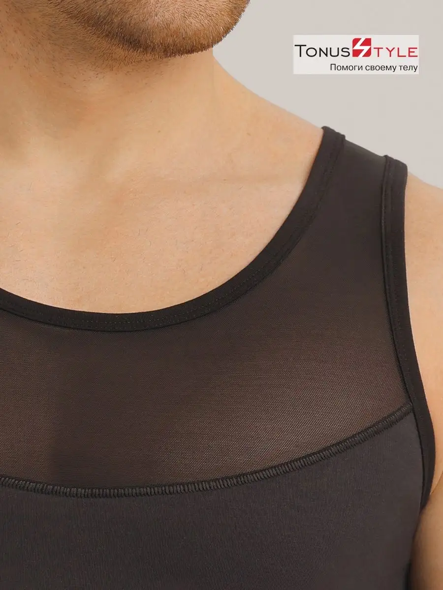 Майка корректирующая М6074 черный