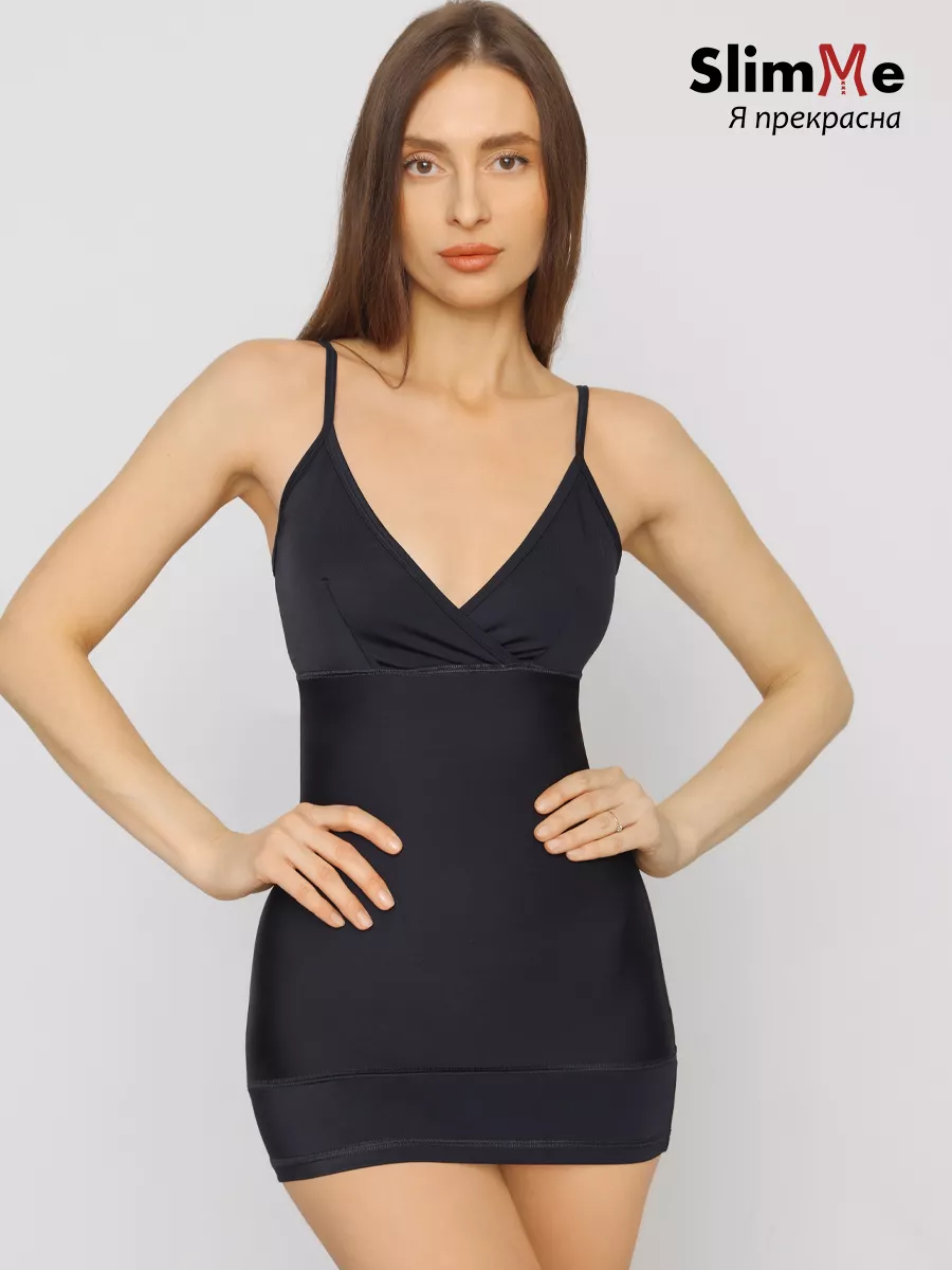 Майка утягивающая женская корректирующая черный