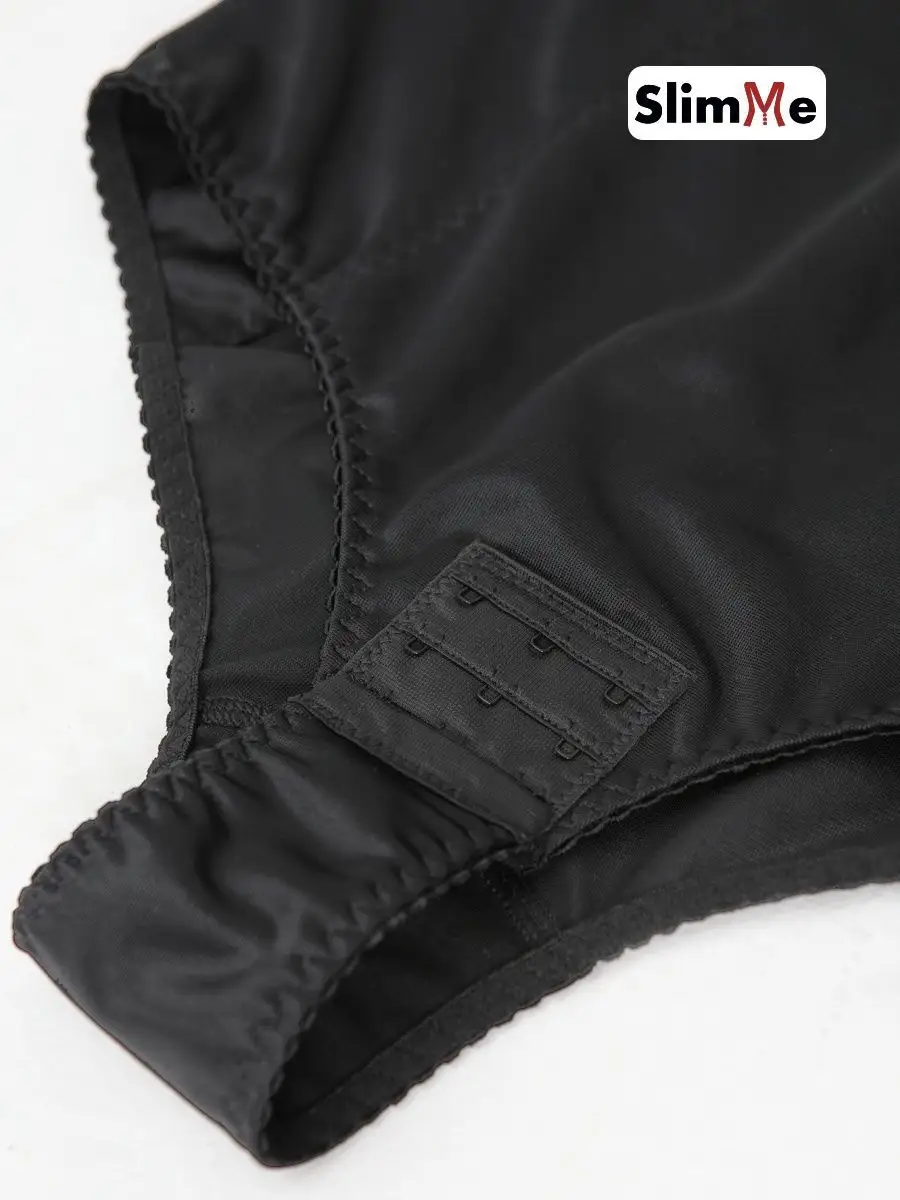 Боди утягивающее корректирующее живот с чашками черный