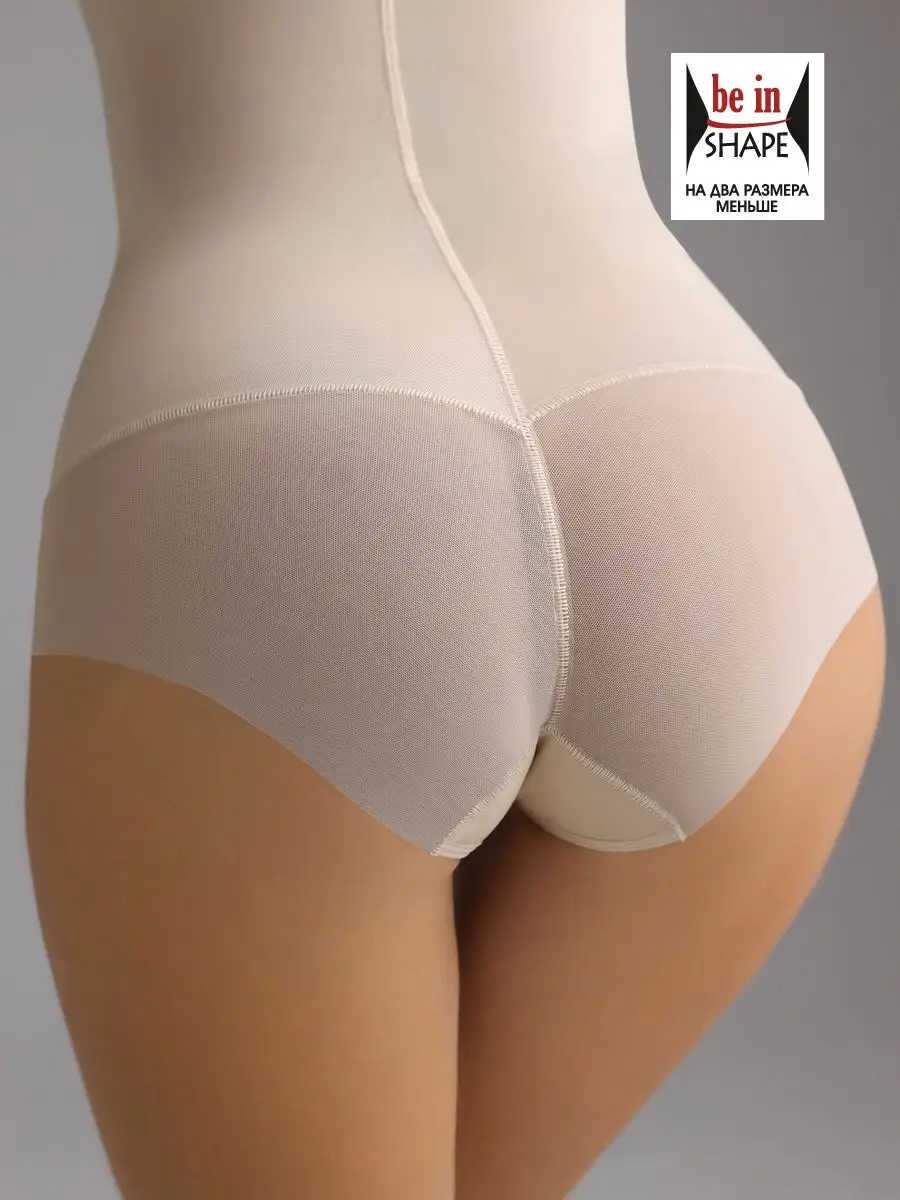 Боди утягивающее торсет бежевый