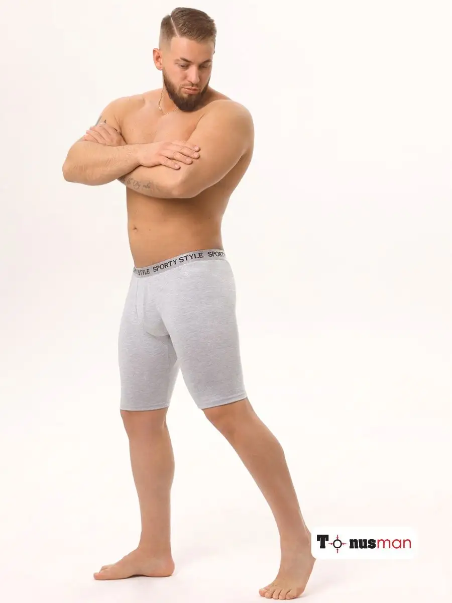 Трусы велосипедки М5478 серыймеланж