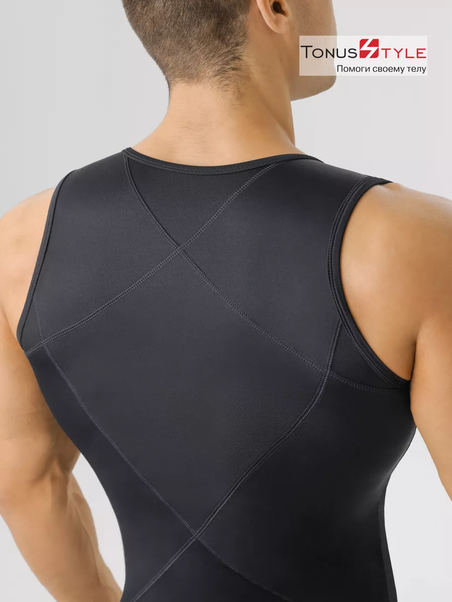 Майка корсетная М6679 черный