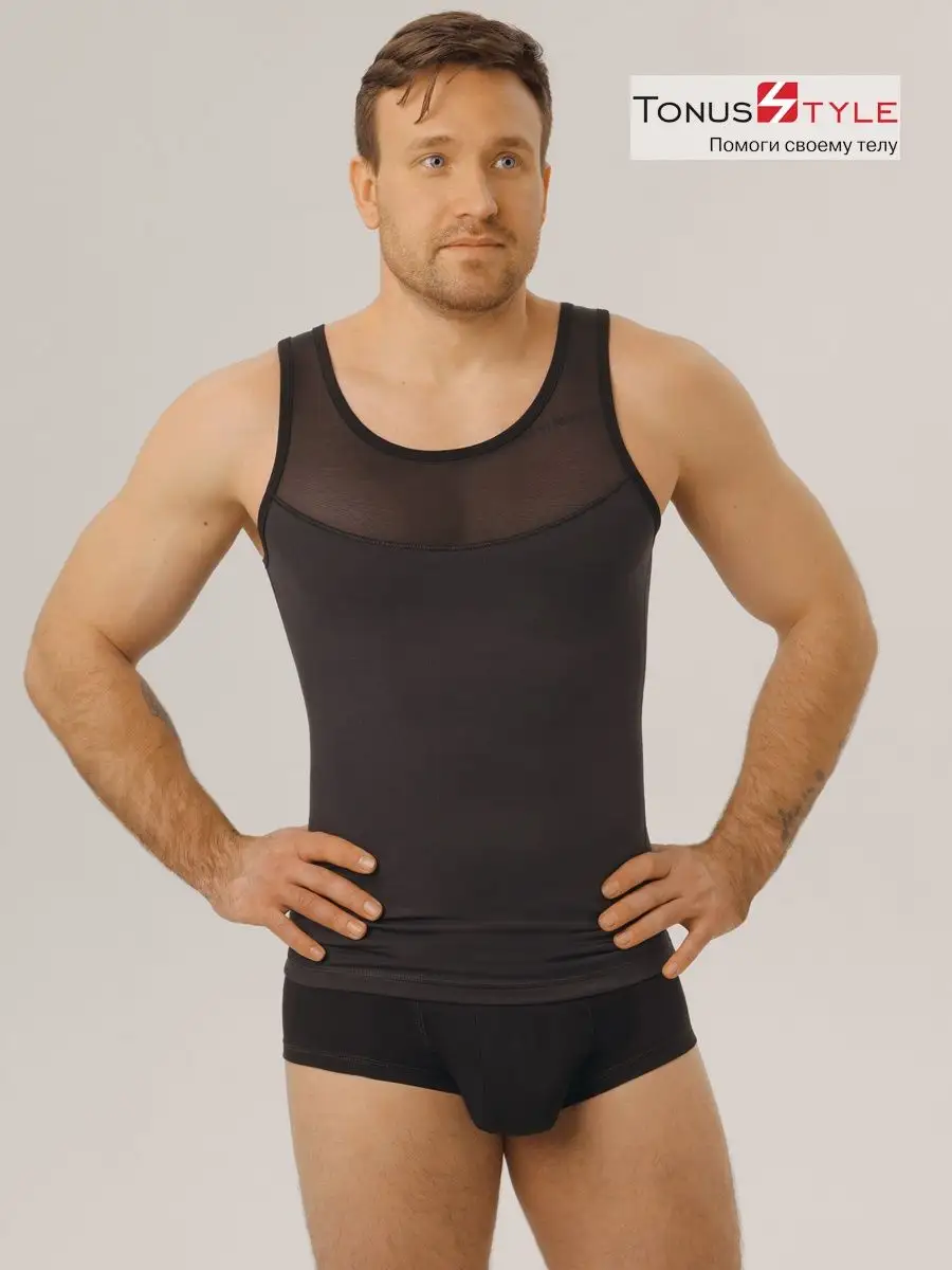 Майка корректирующая М6074 черный