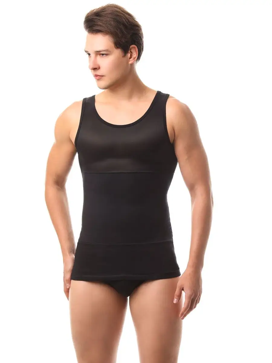 Майка мужская спортивная больших размеров черный